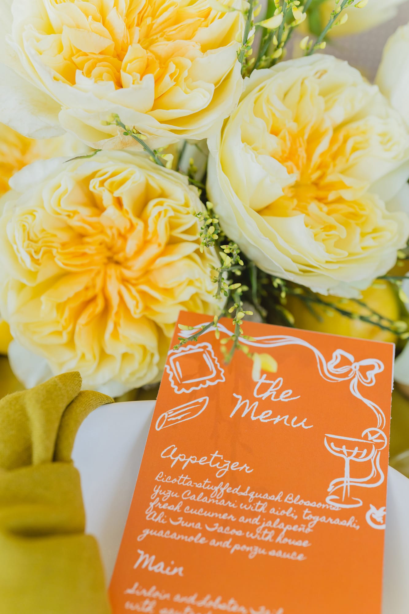 Butter yellow wedding theme