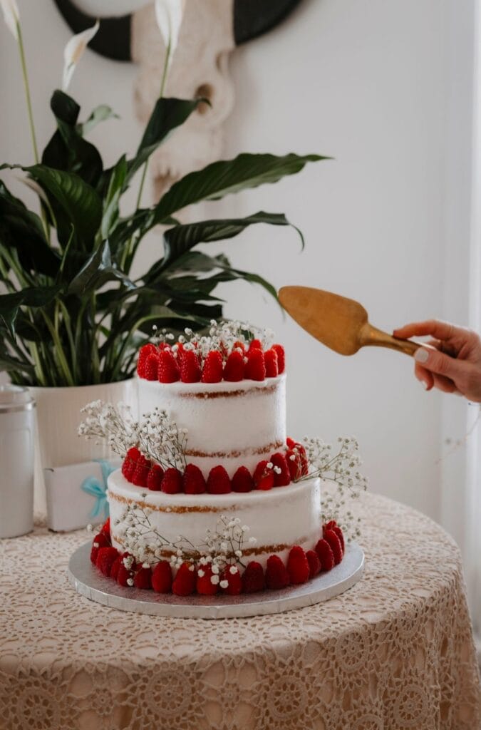 Vegan wedding cake