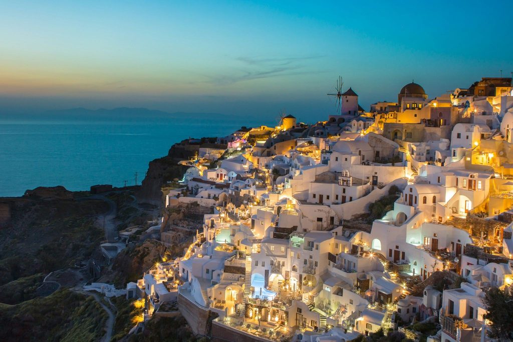 Greece wedding view